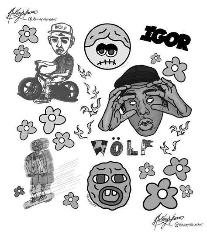tyler the creator tattoo ideas vangoghdoubleespressovodka