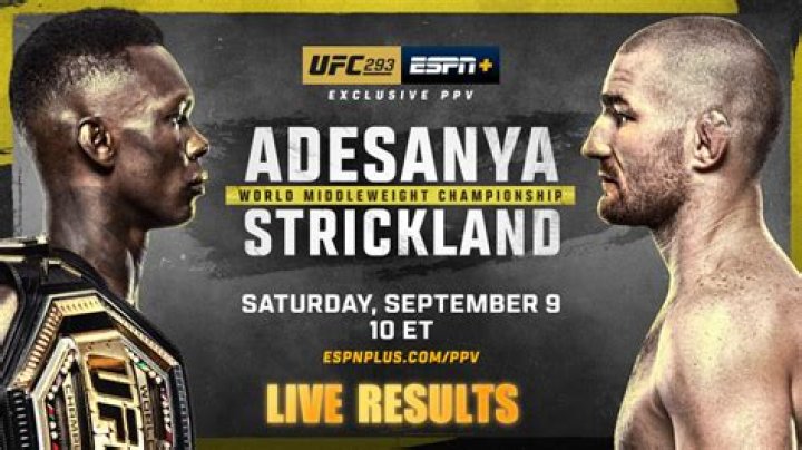UFC 293 Results Live From Early, Prelims & PPV Main Card