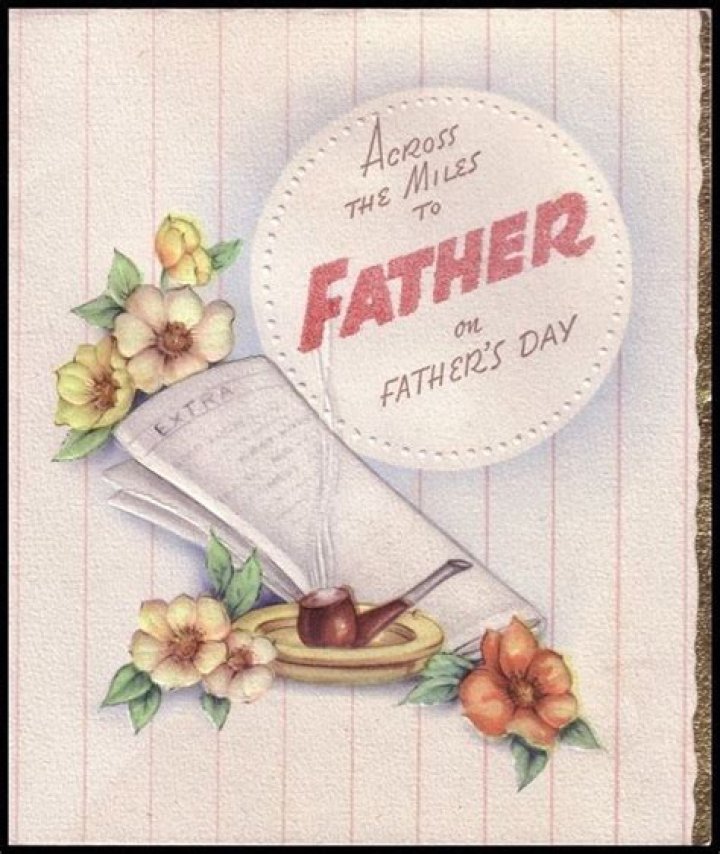Vintage Across The Miles Father's Day Card Pictures, Photos, and Images