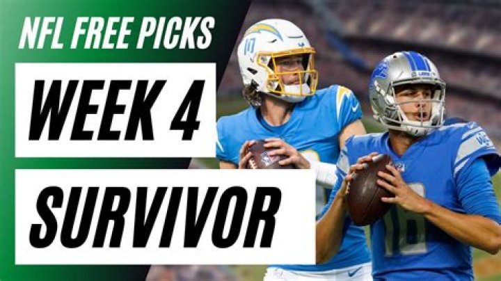Week 4 Survivor Pick Strategy & Advice (2023) PoolGenius