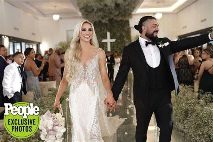 WWE star Charlotte Flair marries AEW ace husband Andrade Almas in