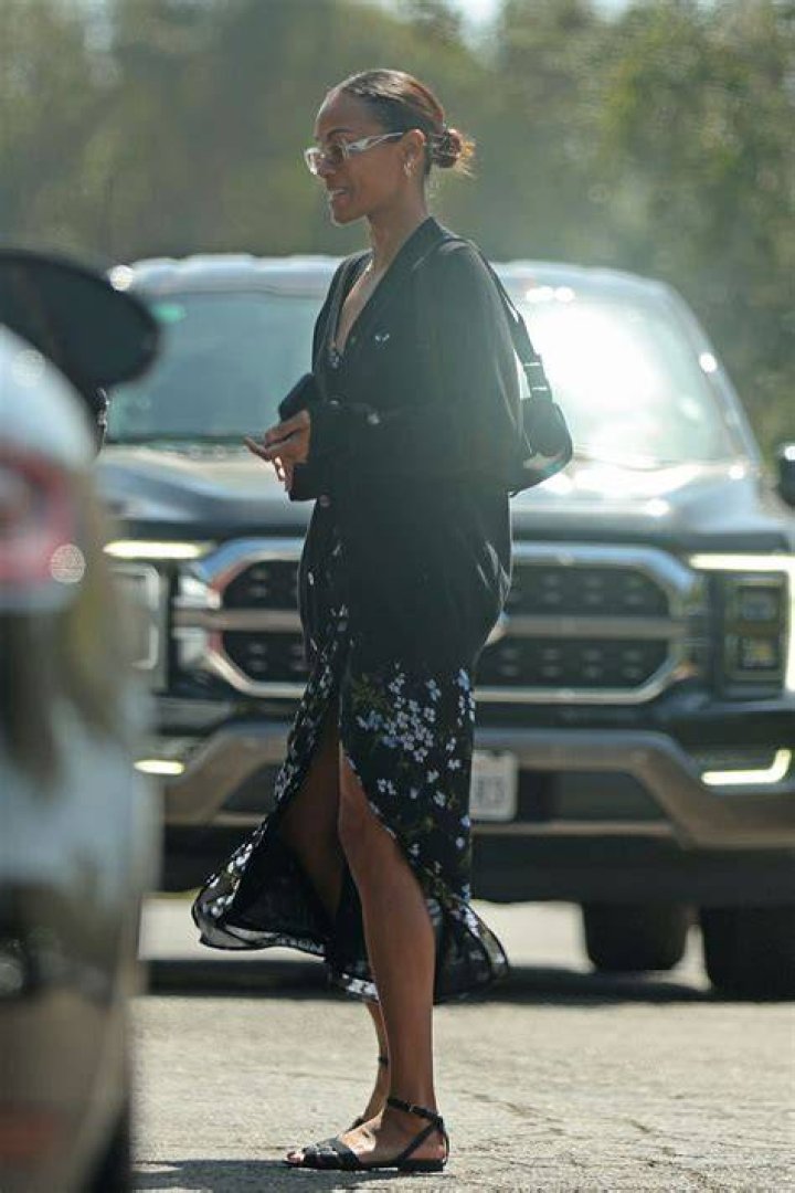 Zoe Saldana Steps Out With Her RarelyPhotographed Twins, Cy and Bowie